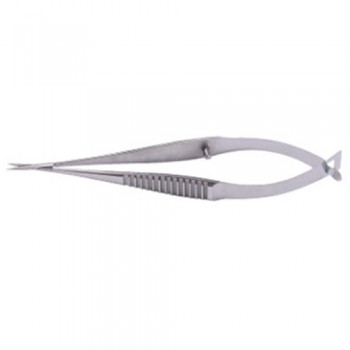 Mini-Vannas Scissors Sharp pointed tips,7mm from pivot to tip cutting edge 3mm,7.5cm